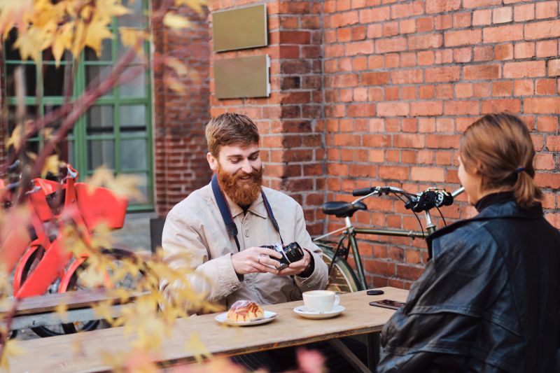 Post-ride coffee stop at a Girona café